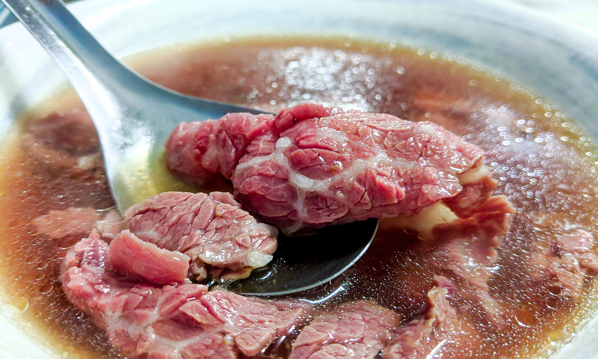 A bowl of Tainan's famous beef soup.