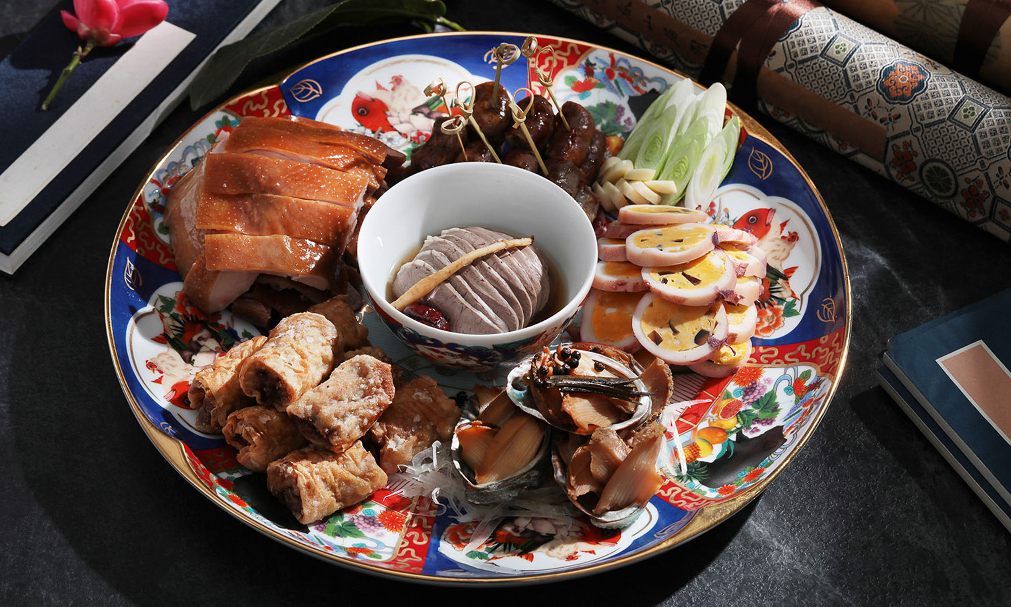 Mountain and Sea House Platter with wild abalone.