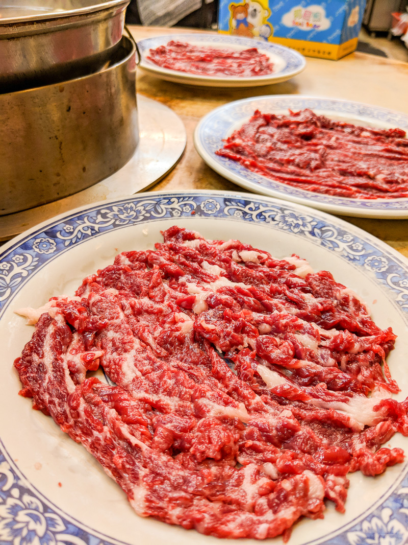 Only the freshest meats are served for hot pot.