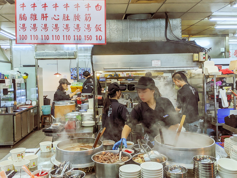 A famous Tainan street food, beef soup is available in stands around the city.