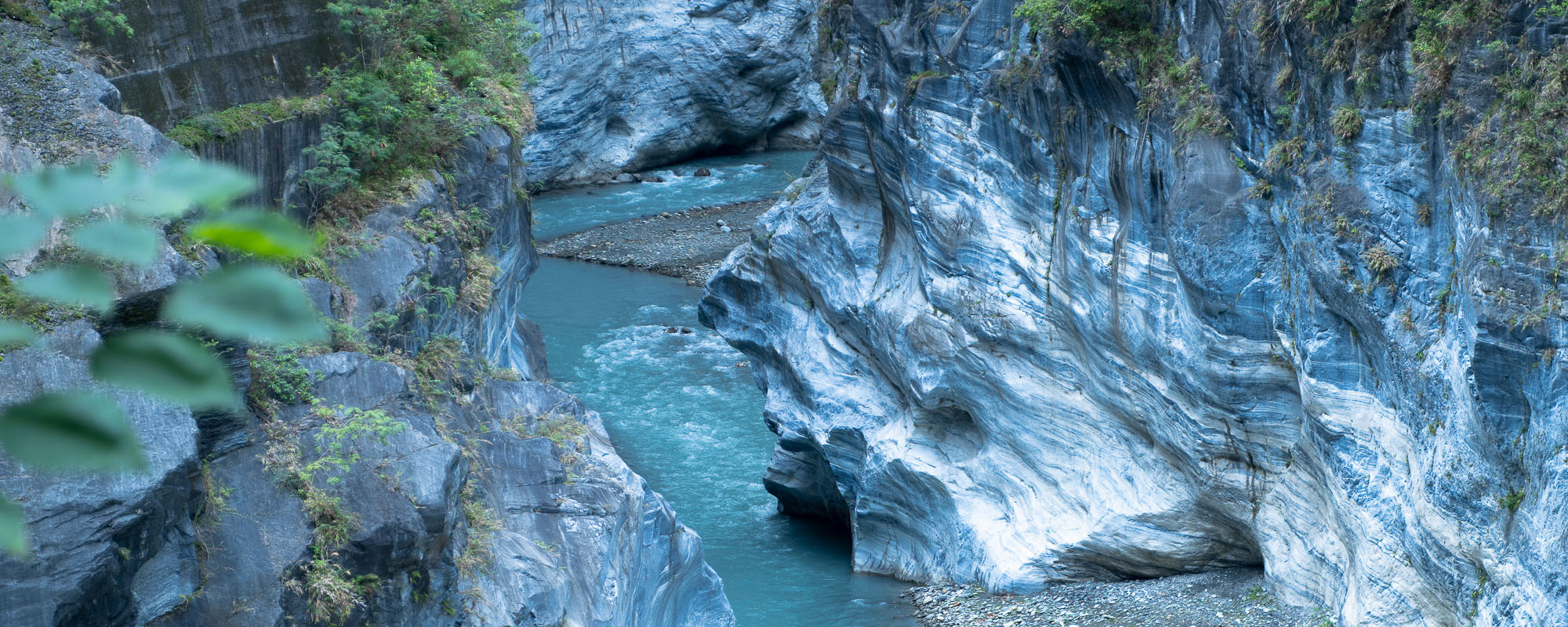 The Liwu River flows through Taroko Gorge.