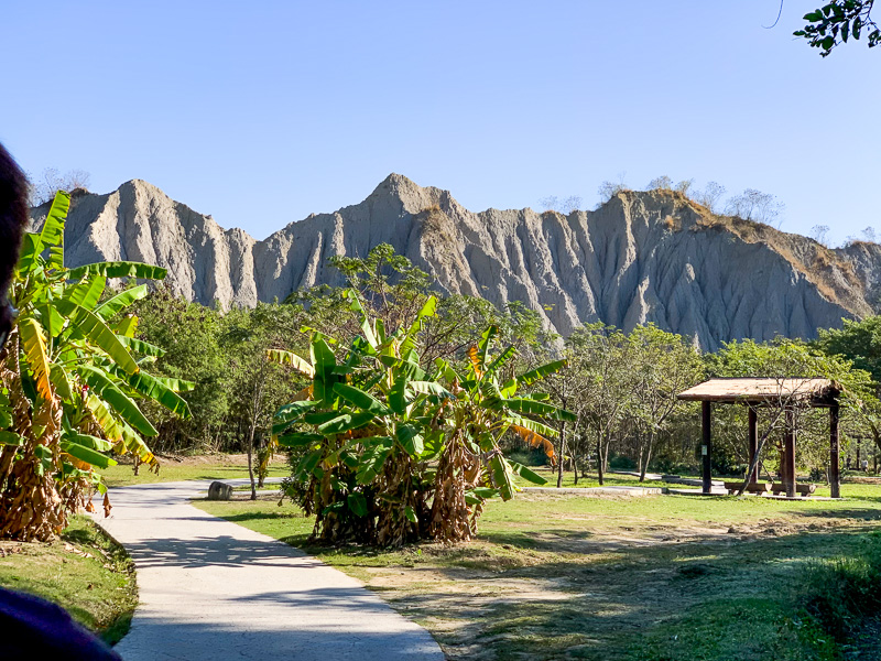 Taiwan's climate means that even badlands are lush with greenery.