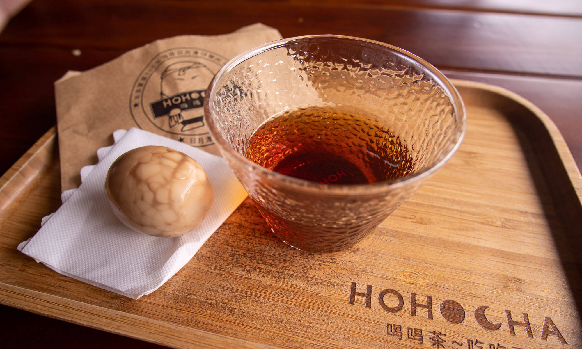 HoHoCha welcomes all visitors with a cup of local black tea and specially made tea egg.