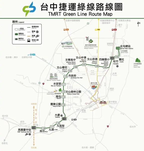 Interactive Map of the Taichung MRT